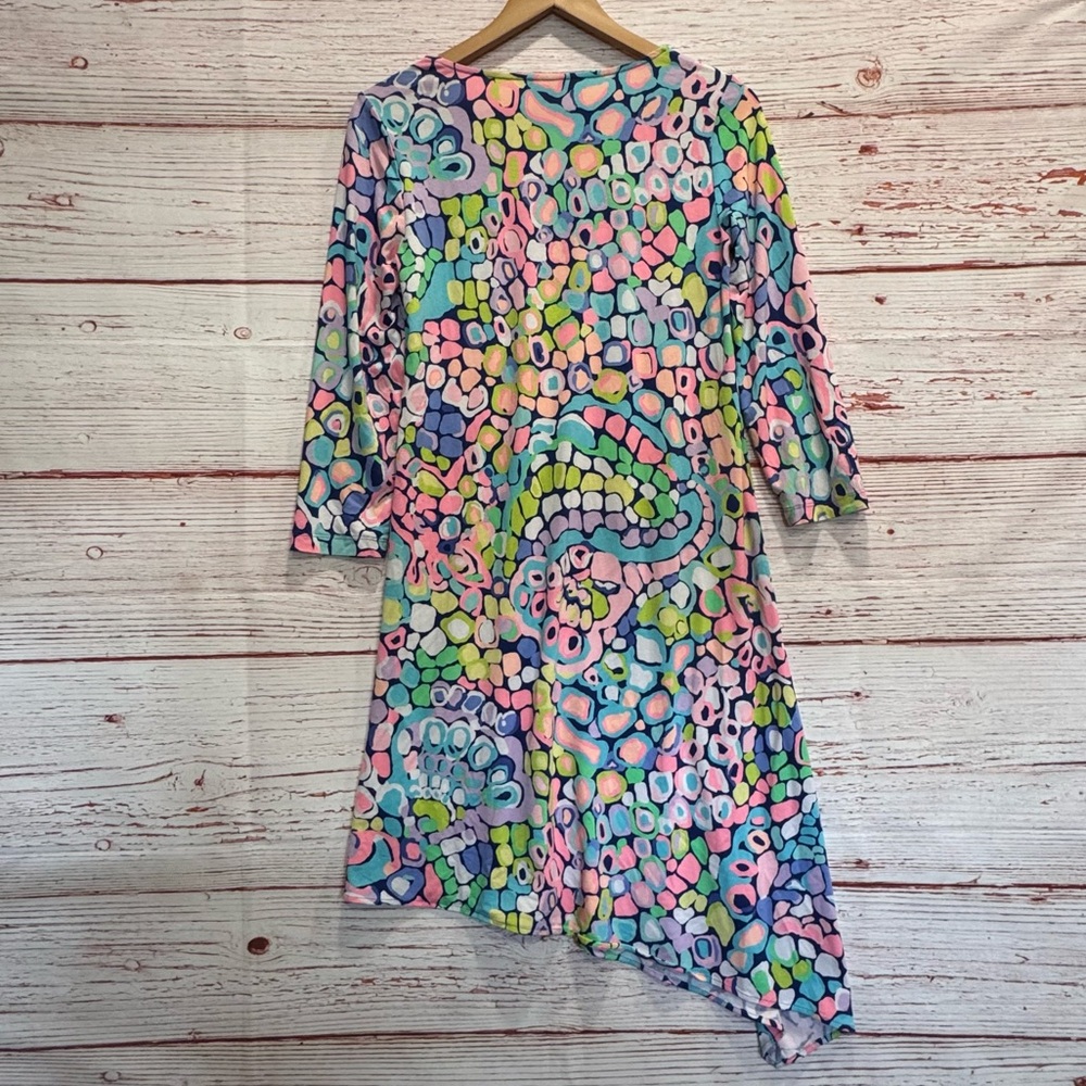 Lilly Pulitzer Ariana Asymmetrical Swing Dress in Multi Gypsy Jungle Sz S - Picture 11 of 14